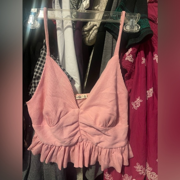 Baby pink crop/bra top Size Small - Picture 1 of 5